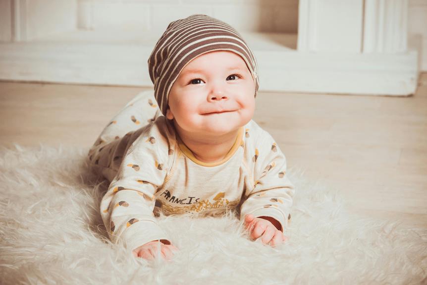 innocent baby smiles bring joy