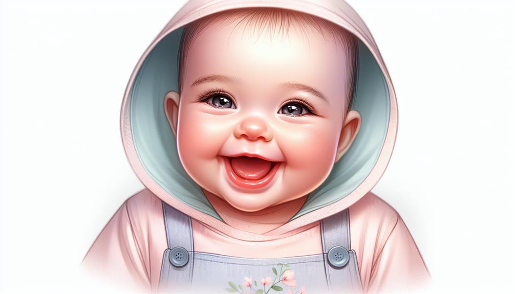 cherubic baby in onesie