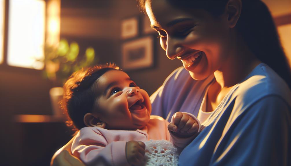 smiling boosts baby development